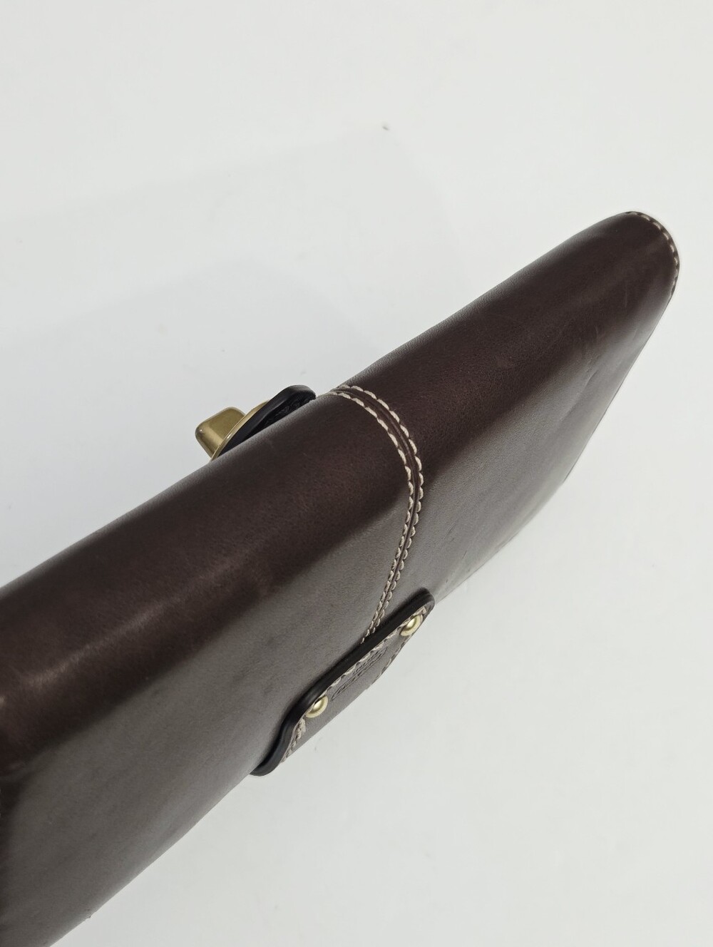 RARE COACH LILY LEGACY LEATHER TURNLOCK ZIP AROUND WALLET - MAHOGANY BROWN - Picture 11 of 11